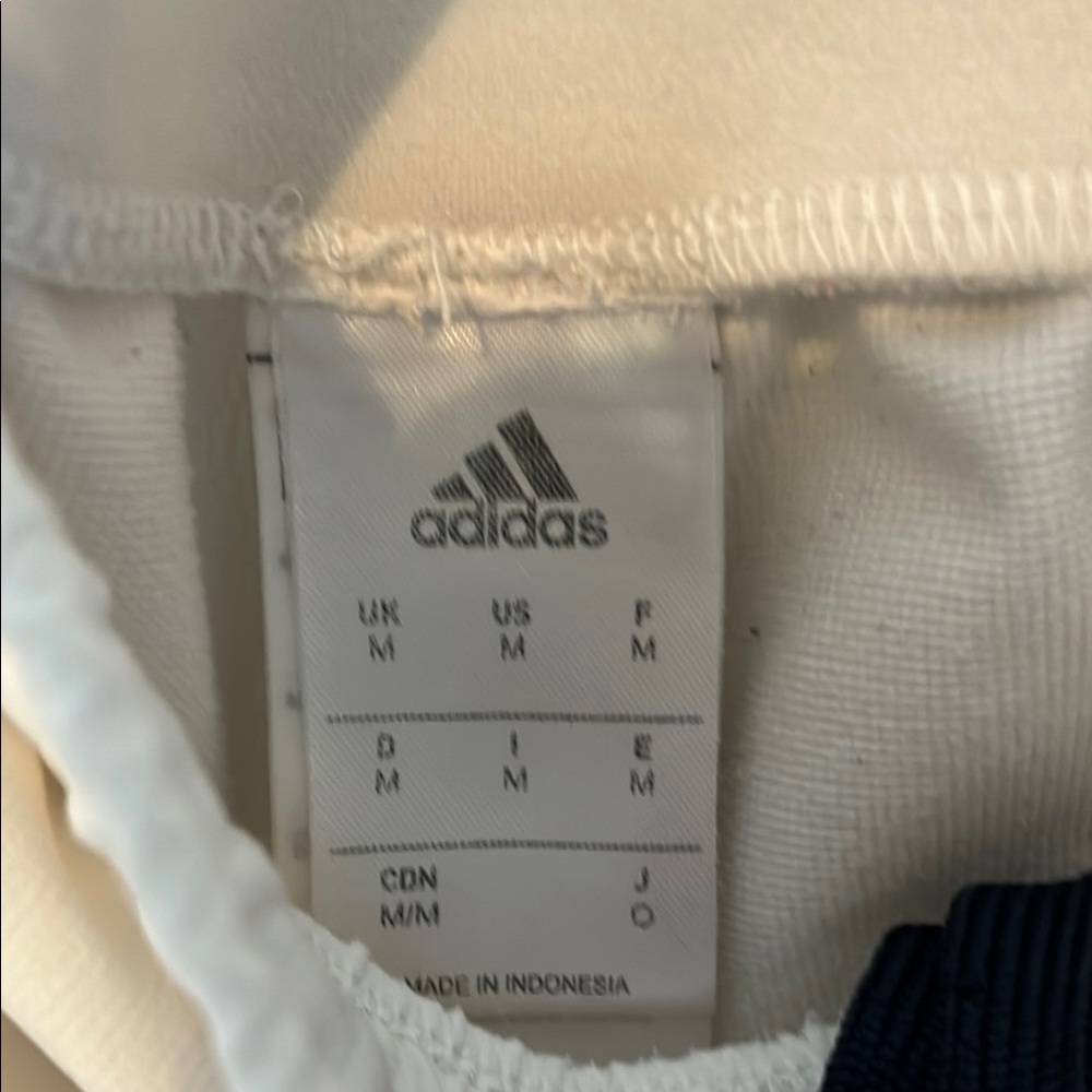 Adidas Men’s White Athletic Shorts with Logo - Picture 2 of 3